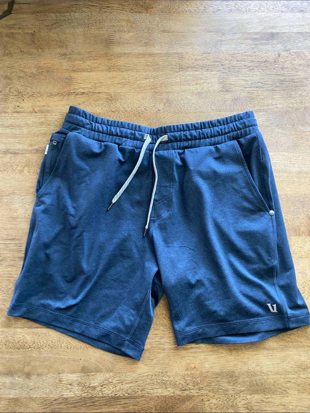 Vuori ponto dream knit shorts blue men’s small. NWOT - Picture 2 of 6